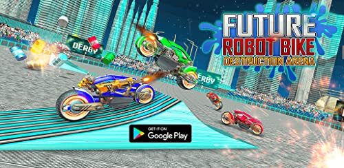 Robot futurista Destrucción de bicicletas Arena