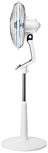 Rowenta Turbo Silence Extreme VU5640 Ventilador de pie con 4 velocidades y de 30 cm, posición nocturna extra silenciosa, oscilación Automática, orientación y altura ajustable