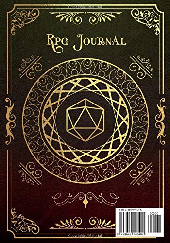 RPG Journal Mixed Paper: Ruled, Graph, Hexagon and Dot Grid | Role Playing Game Companion Wizard Book (Dungeon RPG Game Series)