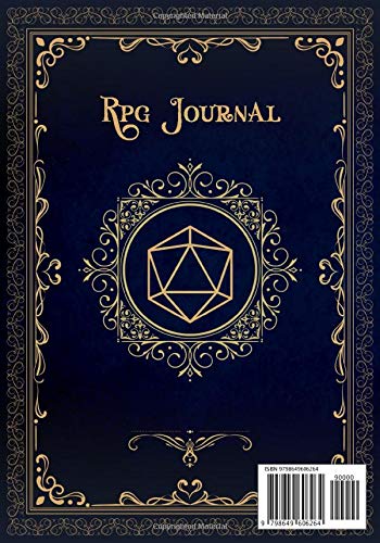 RPG Journal: Role Playing Game Notebook | Mixed paper: Ruled, Graph, Hexagon, Dot Grid (Dungeon RPG Game Series)