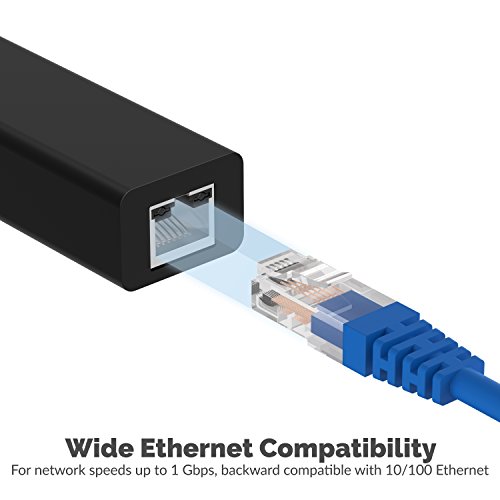 Sabrent Concentrador de Aluminio 3 Puertos USB-C a USB 3.0 con 1 Puerto Gigabit Ethernet, Compatible con Macbook Pro, ChromeBook, XPS y más [Cable de 1 pie Incorporado] (HB-NTUC)