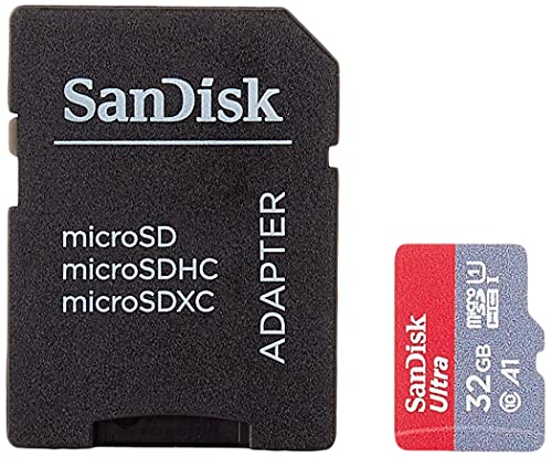 SanDisk Ultra 32 GB Tarjeta de Memoria microSDHC con Adaptador SD, hasta 120 MB/s, Rendimiento de apps A1, Clase 10, UHS-I