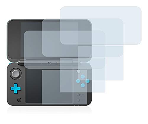 savvies Protector Pantalla Compatible con New Nintendo 2DS XL (6 Unidades) Película Ultra Transparente