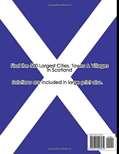 Scotland Wordsearch Puzzles: Large Print Word Search Puzzle Book - 500 Scottish Cities, Towns, Villages & Hamlets