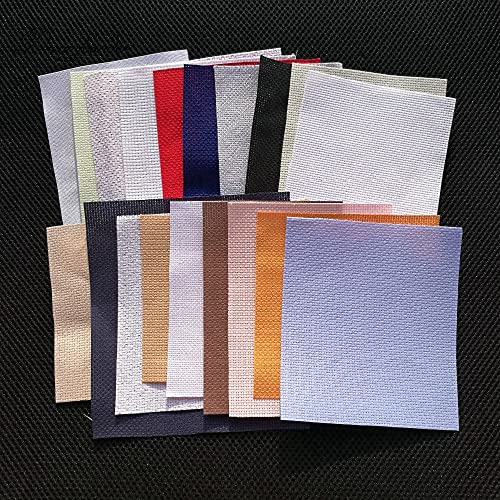 sdfpj 50x50cm Cuento Aleatorio Tamaño de Color Aida Paño Tela de Punto de Cruz Lienzo Bricolaje Handmade Seed Handcraft Operoom (Cross Stitch Fabric CT Number : 18CT)