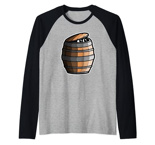 Sea of Thieves Barrel Hiding Place Camiseta Manga Raglan