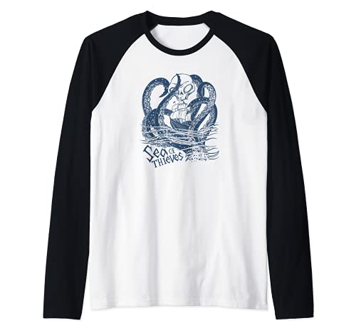 Sea of Thieves Kraken Death At Sea Camiseta Manga Raglan