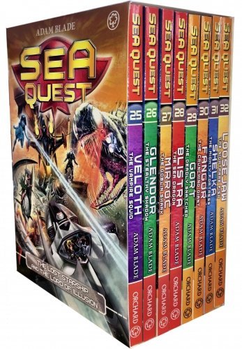 Sea Quest Series 5-8 Adam Blade Collection 16 Books Set