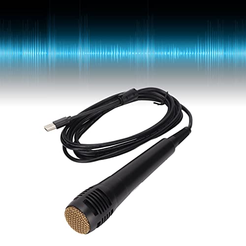 Seacanl Micrófono con Cable, Ligero, Ancho, Compatible, con Cable de 10 Pies, Micrófono para Juegos, Negro, Sonido Preciso para Wii para Juegos de Música