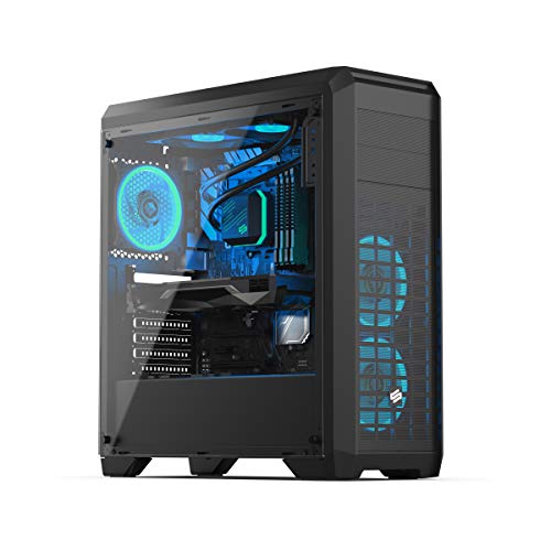 Sedatech PC Gaming Advanced Intel i7-9700KF 8X 3.6Ghz, Radeon RX550 2Gb, 8Gb RAM DDR4, 500Gb SSD NVMe M.2 PCIe, USB 3.1, CardReader. Ordenador de sobremesa, Win 10