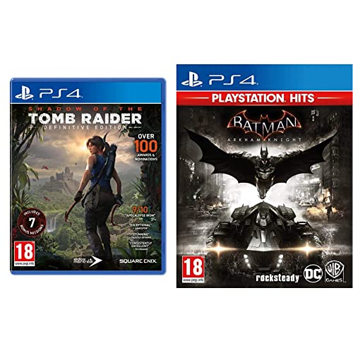 Shadow Of The Tomb Raider - Definitive Edition + Batman Arkham Knight Ps Hits