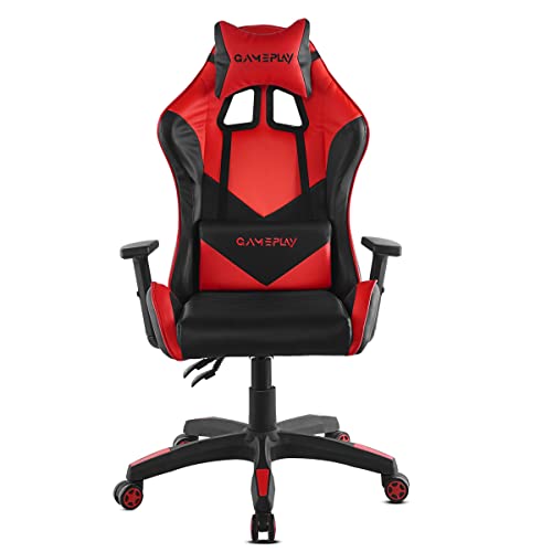 Silla oficina gaming sillon despacho escritorio reclinable giratoria Rojo McHaus