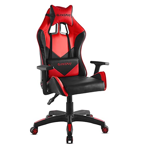 Silla oficina gaming sillon despacho escritorio reclinable giratoria Rojo McHaus