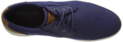 Skechers DARLOW REMEGO', Zapatillas Hombre, Tela Vaquera Azul, 42.5 EU