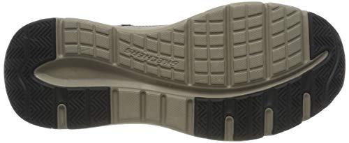 Skechers Sentinal-Lunder, Zapatillas Hombre, Negro (BLK Black Leather), 41 EU