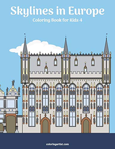 Skylines in Europe Coloring Book for Kids 4