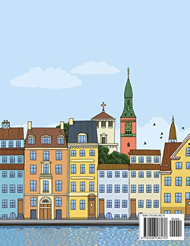 Skylines of European Cities Coloring Book for Adults: 1