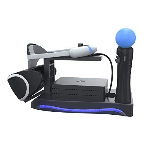 Skywin PSVR Soporte – Carga, exhibe y muestra tu PS4 VR Headset y procesador – Compatible con Playstation 4 PSVR – Showcase y Move Controller estación de carga