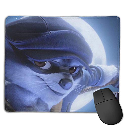 Sly Cooper - Alfombrilla de ratón antideslizante para juegos con base de goma para ordenadores