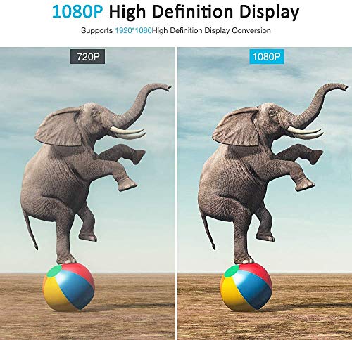 Snowkids Cable HDMI a VGA 1m, Cable HDMI VGA Macho [1080P Full HD, Chapado en Oro, Trenzado Nylon Duradero] Convertidor Video Activo Soporte PC Reproductor DVD TV portátil Proyector Monitor etc