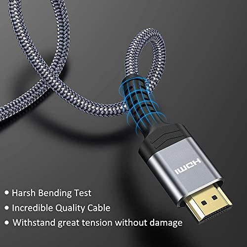 Snowkids Cable HDMI a VGA 1m, Cable HDMI VGA Macho [1080P Full HD, Chapado en Oro, Trenzado Nylon Duradero] Convertidor Video Activo Soporte PC Reproductor DVD TV portátil Proyector Monitor etc