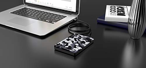 Sonnics 320 GB gris Camo disco duro externo USB 3.0 velocidad de transferencia súper rápida para uso con Windows PC, Apple Mac, Smart TV, Xbox One y PS4 edición especial