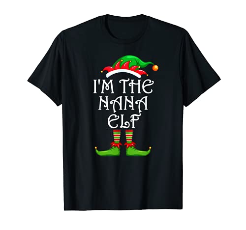 Soy la Nana Elf Camisa a juego Grupo Familiar Navidad Camiseta