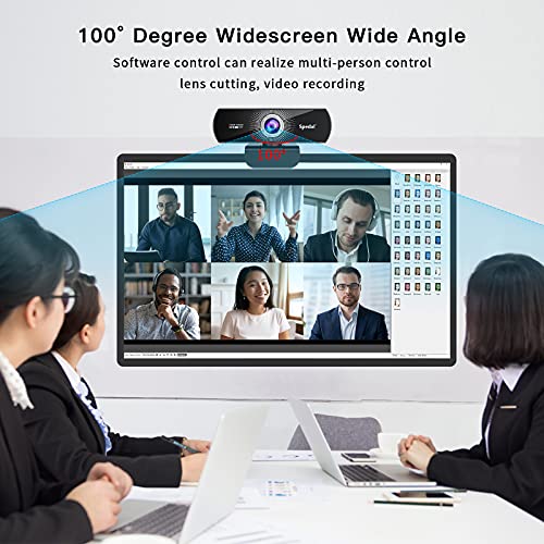 Spedal Webcam 1080p 60fps Full HD Cámara Web con Micrófono para Escritorio Webcam Portátil para PC Webcam USB para Video Chat y Grabación Compatible con Windows Mac Plug and Play