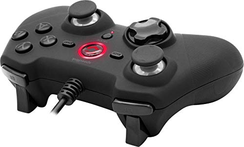 Speedlink RAIT Gamepad – Gamepad con cable y función de vibración para PC/PS3/Switch/OLED, negro