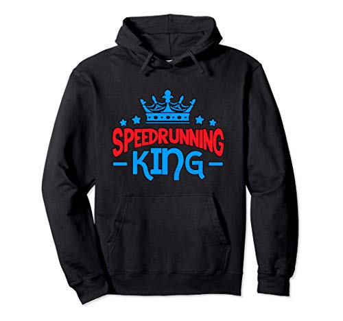 Speedrunning King - Divertido Speedrunner Gamer Sudadera con Capucha