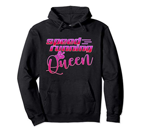 Speedrunning Queen - Funny Speedrunner Gamer Girl Sudadera con Capucha