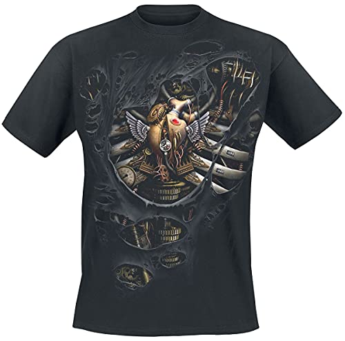 Spiral - Steam Punk Ripped - Camiseta - Negro - XL