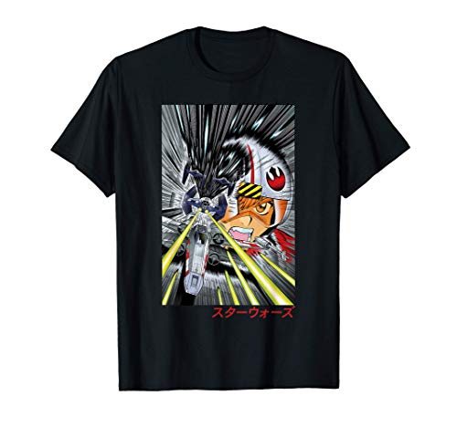 Star Wars X-Wing TIE Fighter Fight Manga Pilot Camiseta