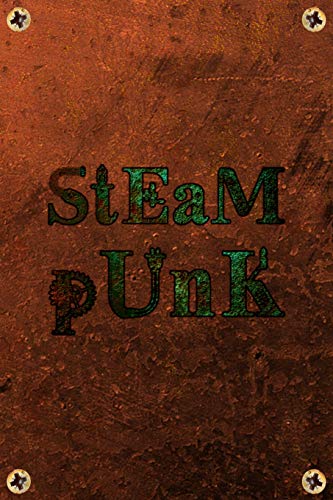 Steampunk: Green Copper Rustic Steam Powered Machine Lined Journal