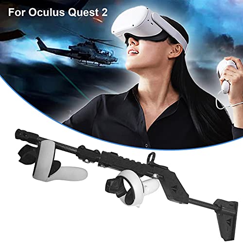 Stock De Pistola Magnética 3D para Oculus Quest 2, Controlador De Gamepad VR Rifle Stock Shooting Game Accesorios Experiencia De Juego Mejorada