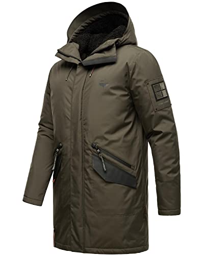 STONE HARBOUR Ragaan - Abrigo de invierno para hombre (tallas S-3XL), antracita, M