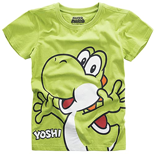Super Mario Camiseta Kids Yoshi Nintendo Cotton Green - 98/104
