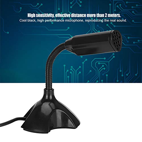T angxi Micrófono de PC para Raspberry Pi, micrófono USB sin Controlador Plug and Play Micrófono de grabación de computadora Micrófono sin Unidad para Win XP para Raspberry Pi 2/3