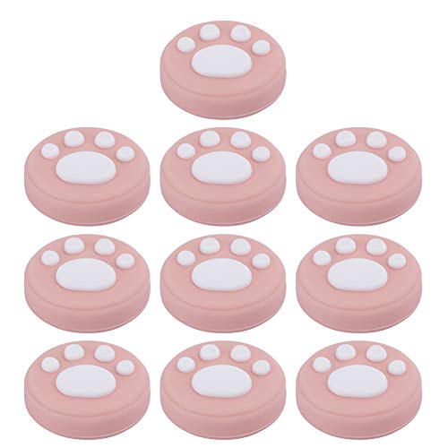 Tapa de balancín de silicona, cubierta de agarre para el pulgar Cubierta de balancín de joystick con patrón de pata de gato, resistencia al desgaste universal para PS4/para XBOX ONE/para XBOX(#6)