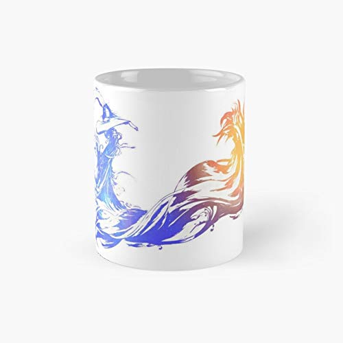 Taza clásica de Final Fantasy X, con diseño de galaxia, el mejor regalo, divertida taza de café, 325 ml