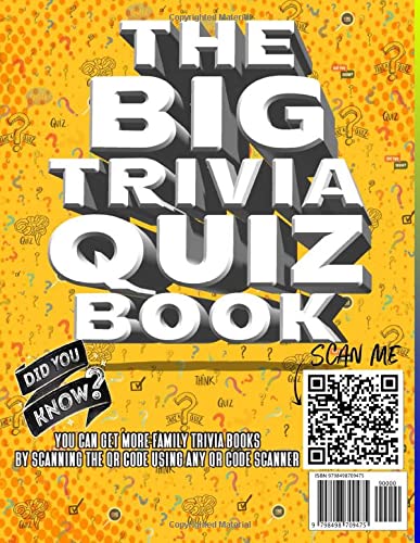 The Big Trivia Quiz Book Volume 2: Educational Trivia Gamebook for Family, Fun and Challenging Trivia Questions For When You Have Nothing But Time, A ... Need for Pub Quiz Domination (Family Trivia)