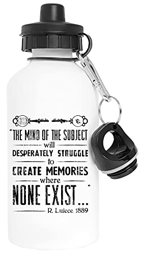 The Infinite Starter Remastered Aluminio Blanco Botella de Agua Con Tapón de Rosca Aluminium White Water Bottle With Screw Cap