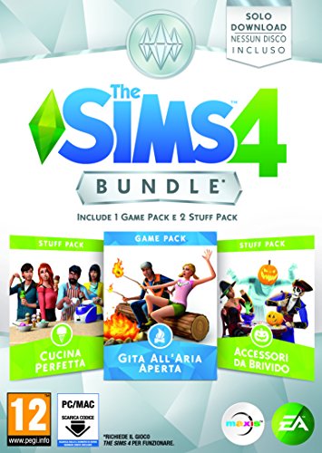 The Sims 4 - Bundle 3 Pack: Gita All'Aria Aperta, Cucina Perfetta, Accessori Da Brivido [Importación Italiana]