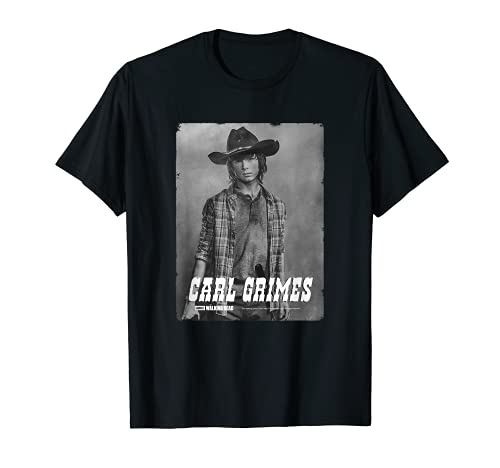 The Walking Dead Carl Silver Portrait Camiseta