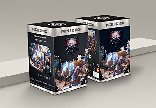 The Witcher 3: Wild Hunt Geralt & Triss in Battle | Puzzle 1000 Piezas | Incluye póster y Bolsa | 68 x 48 | Videojuego | Rompecabezas para Adultos y Adolescentes | para Navidad y Regalos | Decoración