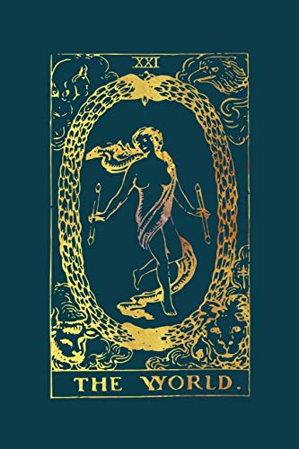 The World Tarot Card Journal: Gold Tarot Card Notebook 120-Page: Volume 4 (Tarot Card Gifts)