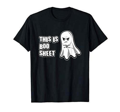 This Is Boo Sheet Disapproving Ghost Funny Halloween Costume Camiseta