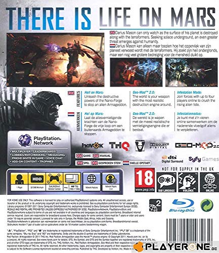 THQ Red Faction: Armageddon, PS3 PlayStation 3 Inglés vídeo - Juego (PS3, PlayStation 3, FPS (Disparos en primera persona), Modo multijugador, M (Maduro))