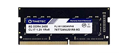 Timetec Hynix IC DDR4 2400MHz PC4-19200 Unbuffered Non-ECC 1.2V CL16 1Rx8 Single Rank 260 Pin SODIMM Laptop Notebook Computer Memory RAM Module Upgrade (8GB)