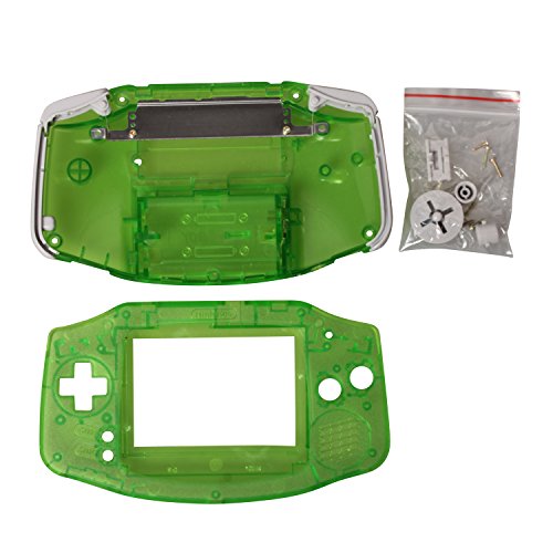 Timorn Reemplazo Completo de Piezas de Shell Pack para Game Boy Advance (Verde Transparente)
